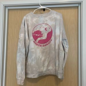ND tie dye sweatshirt crew neck